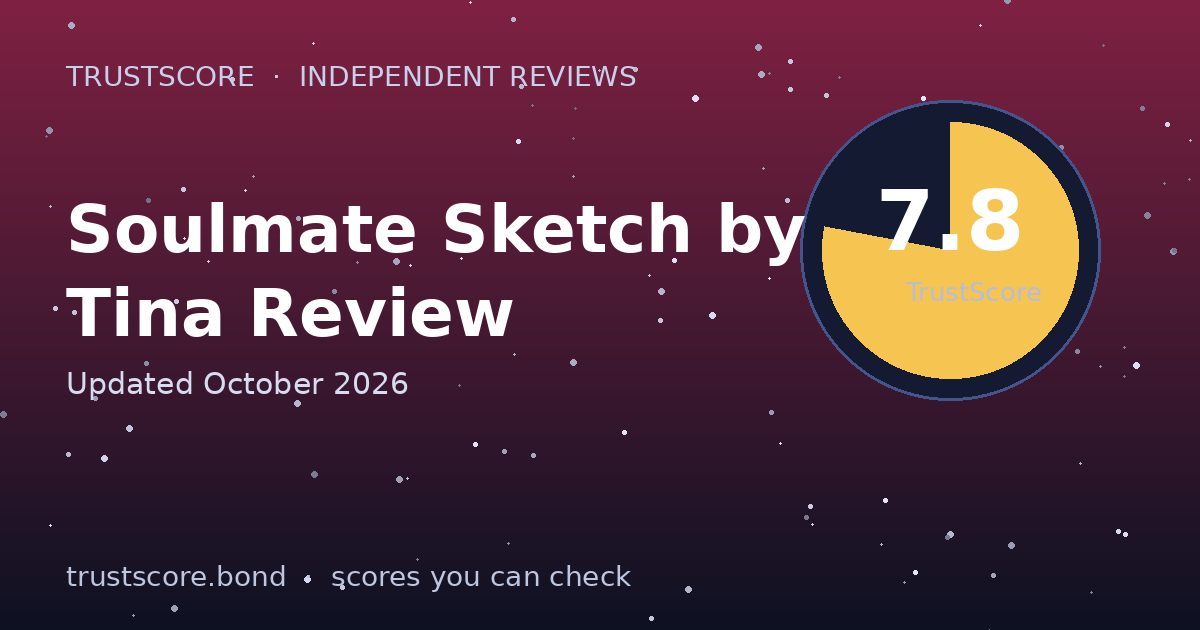 Soulmate Sketch by Tina TrustScore card — 7.8 out of 10